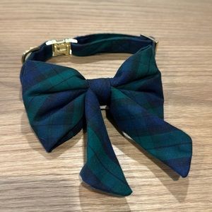 The Foggy Dog Blackwatch Plaid Lady Bow and Collar